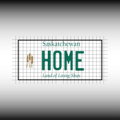 Saskatchewan SK Canada Blank License Plate Inspired Downloadable Printable High-Quality 300dpi DIY Unique Project svg, Silhouette