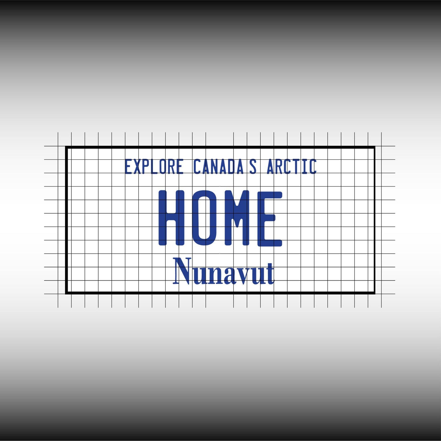 Nunavut NU Canada Blank License Plate Inspired Downloadable Printable High-Quality 300dpi DIY Unique Project svg, Silhouette