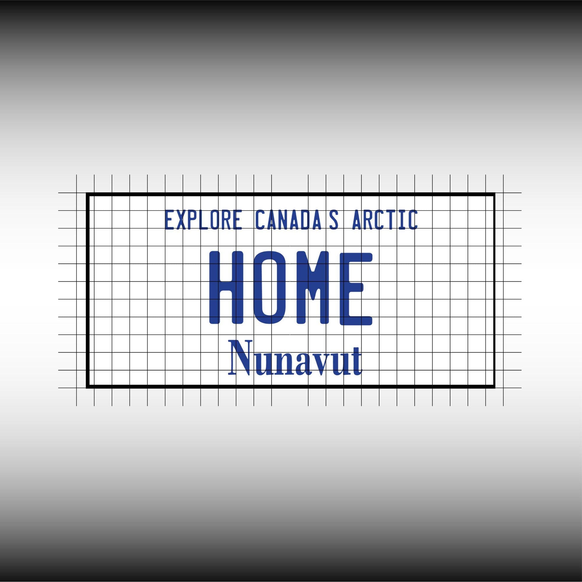 Nunavut NU Canada Blank License Plate Inspired Downloadable Printable High-Quality 300dpi DIY Unique Project svg, Silhouette