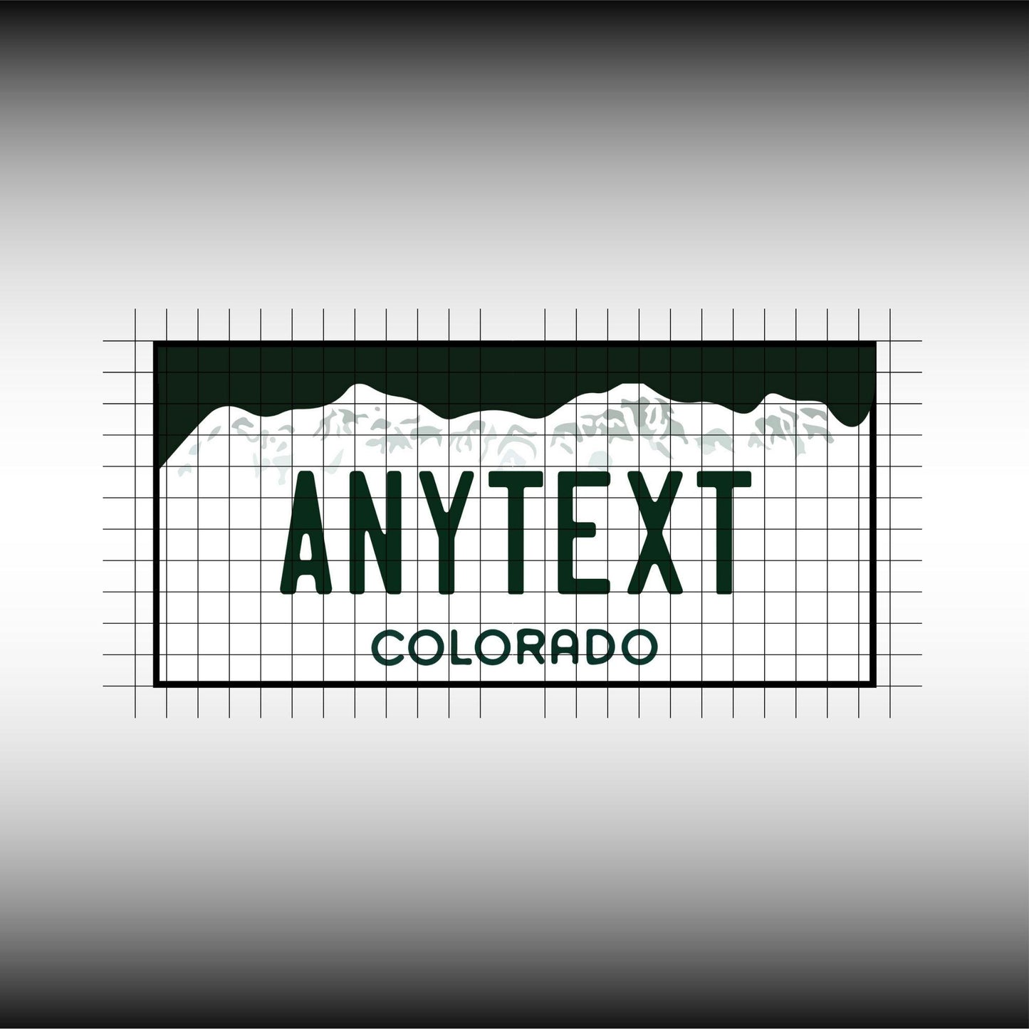 Colorado USA License Plate File