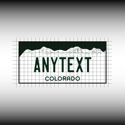 Colorado USA License Plate File