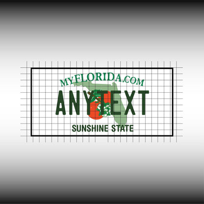 Florida USA License Plate File