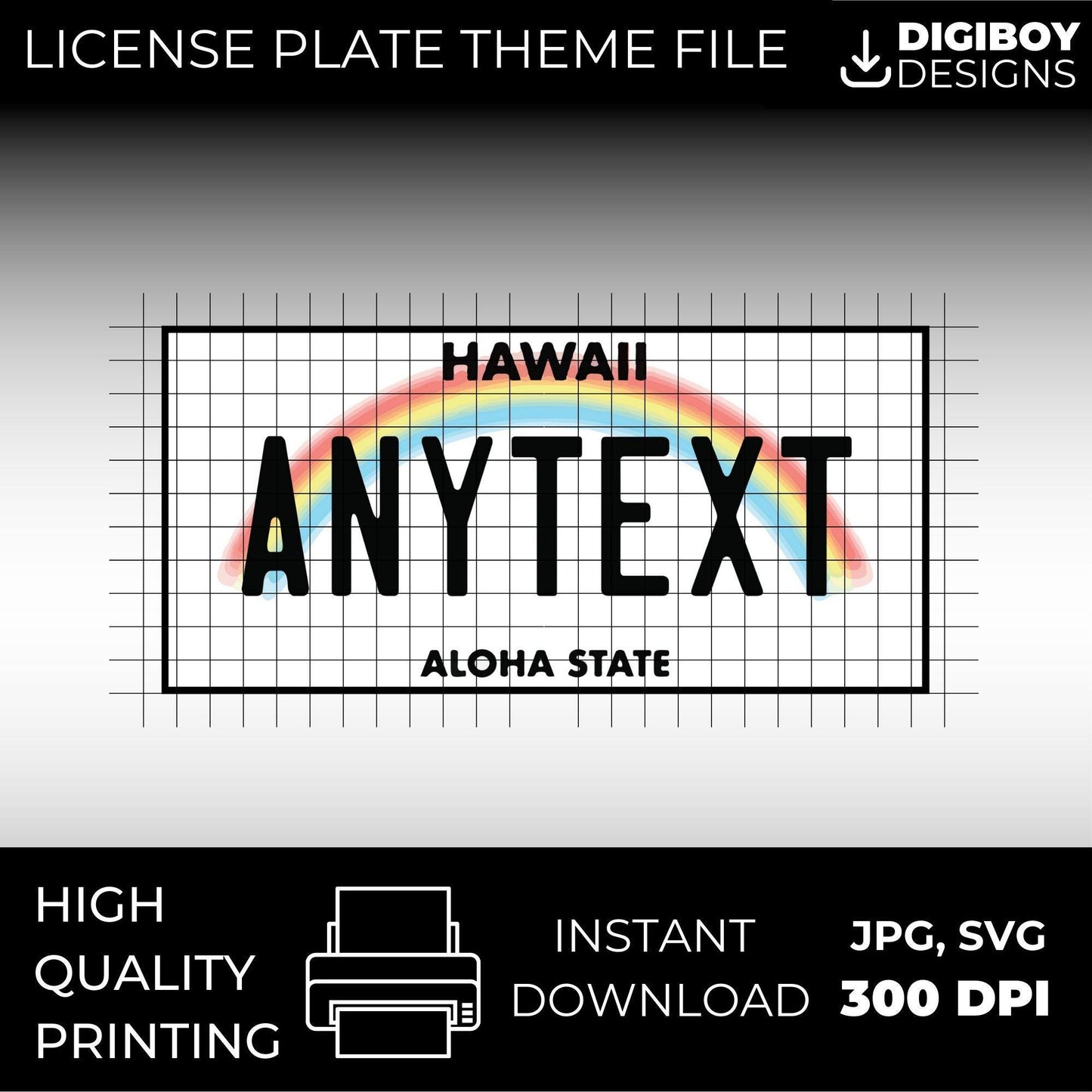 Hawaii USA License Plate File