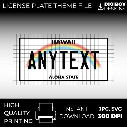 Hawaii USA License Plate File