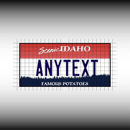 Idaho USA License Plate File