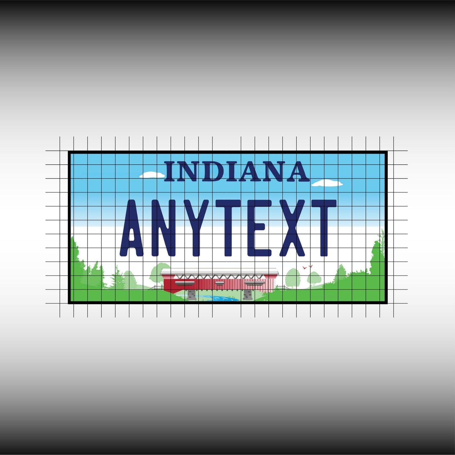 Indiana USA License Plate File