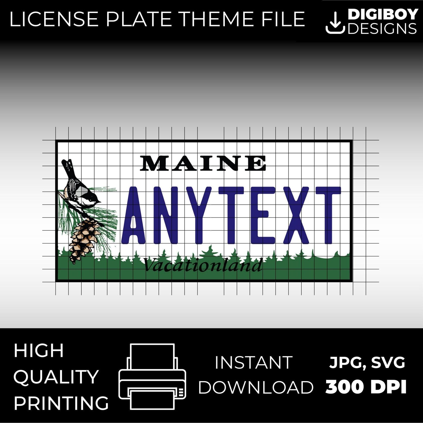 Maine USA License Plate File