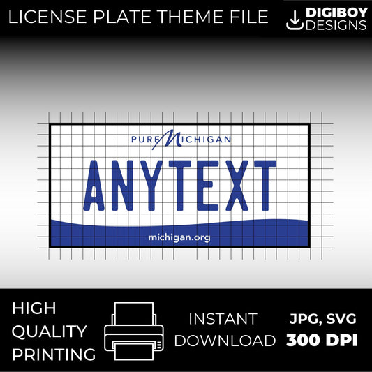 Michigan USA License Plate File