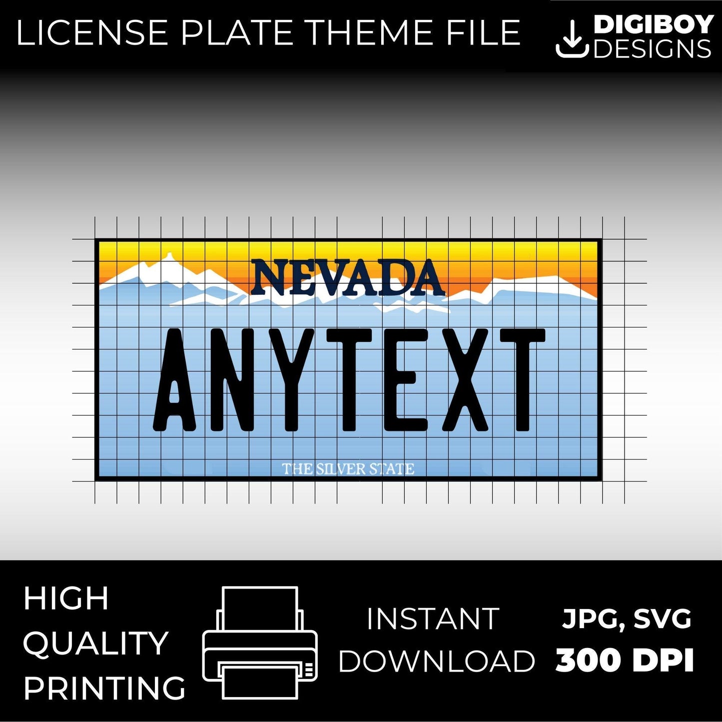 Nevada USA License Plate File