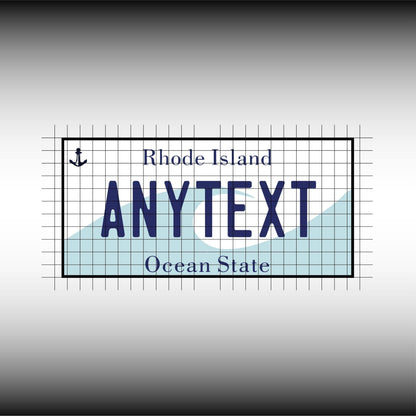 Rhode Island USA License Plate File