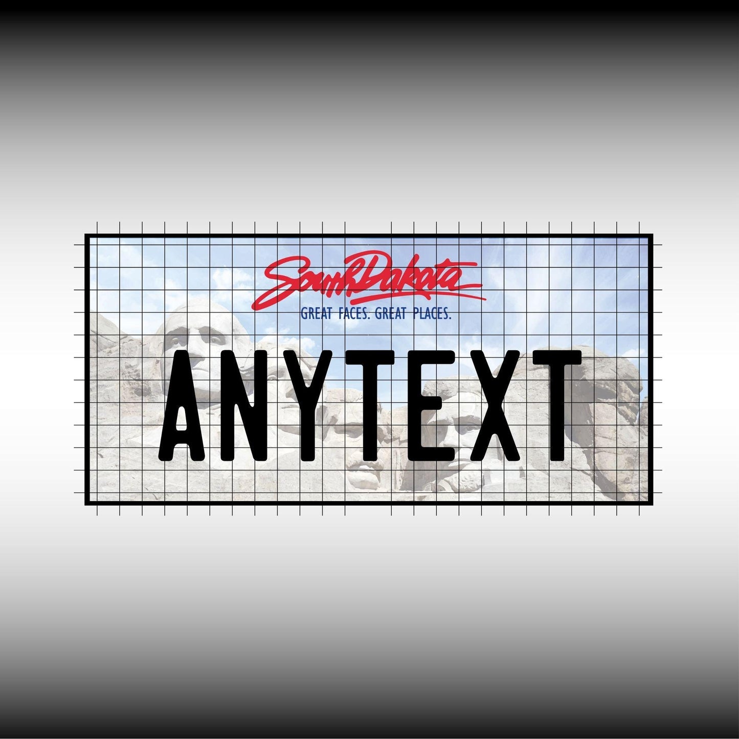 South Dakota USA License Plate File