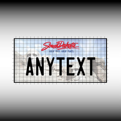 South Dakota USA License Plate File