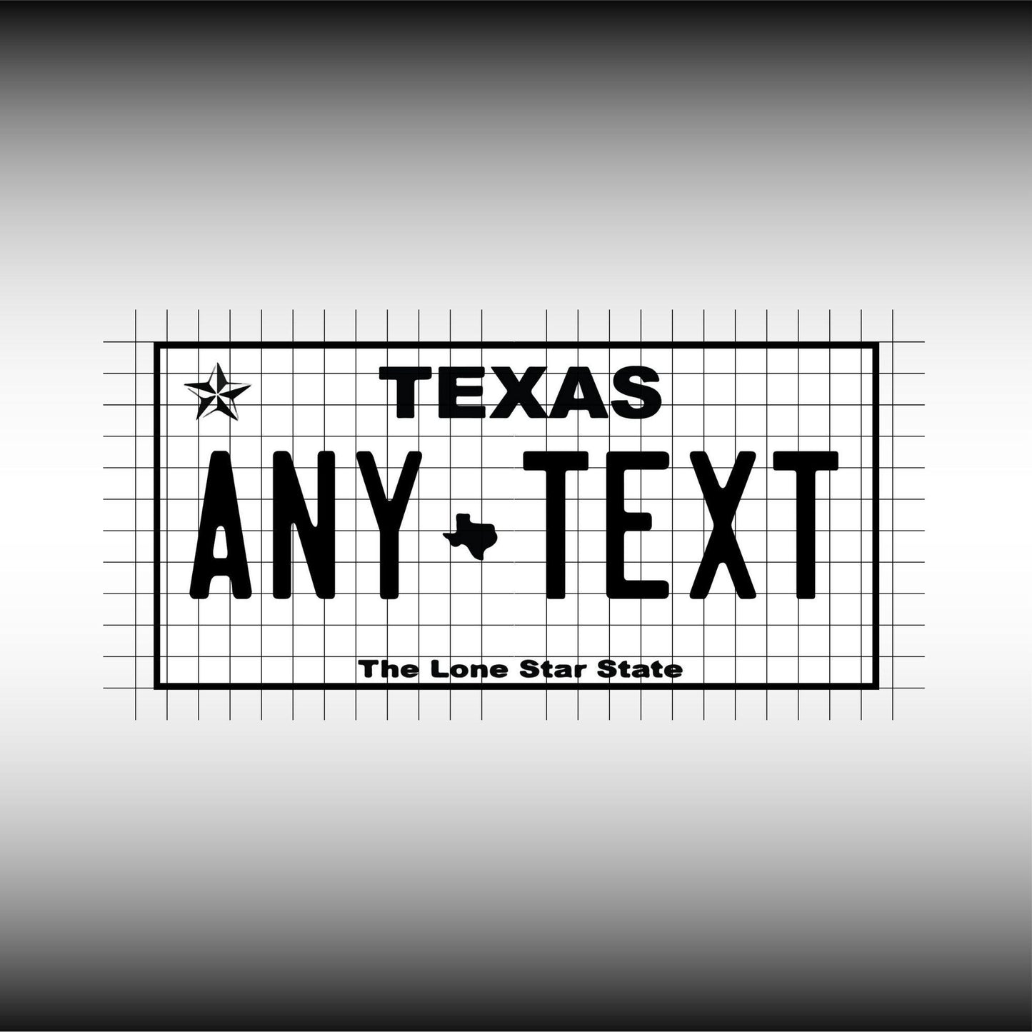 Texas USA License Plate File