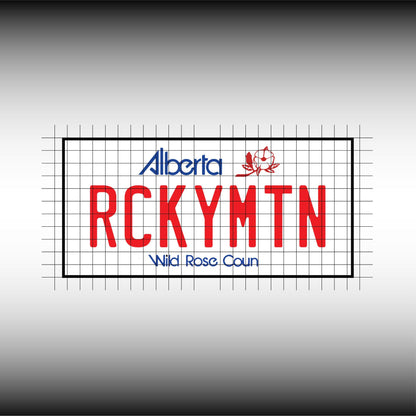 Alberta AB Canada Blank License Plate Inspired Downloadable Printable High-Quality 300dpi DIY Unique Project svg, Silhouette