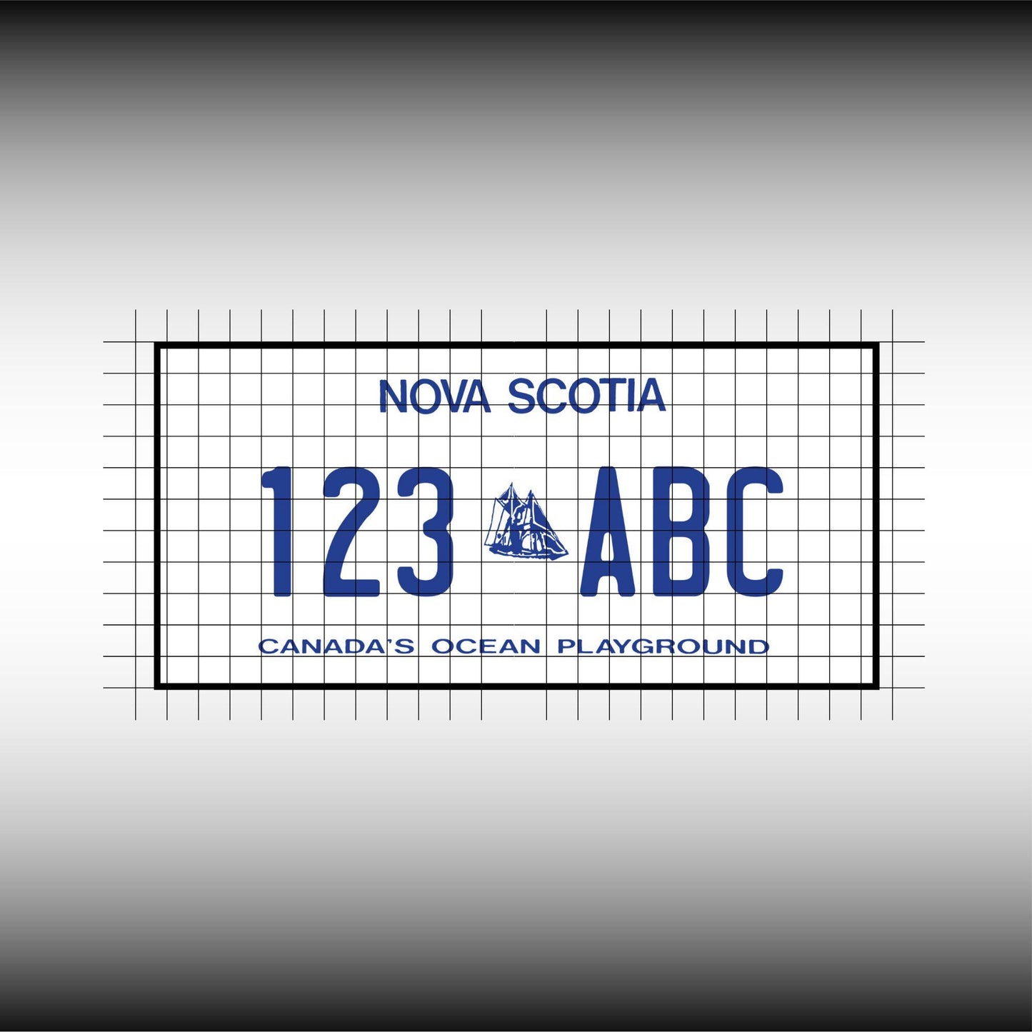 Nova Scotia NS Canada Blank License Plate Inspired Downloadable Printable High-Quality 300dpi DIY Unique Project svg, Silhouette