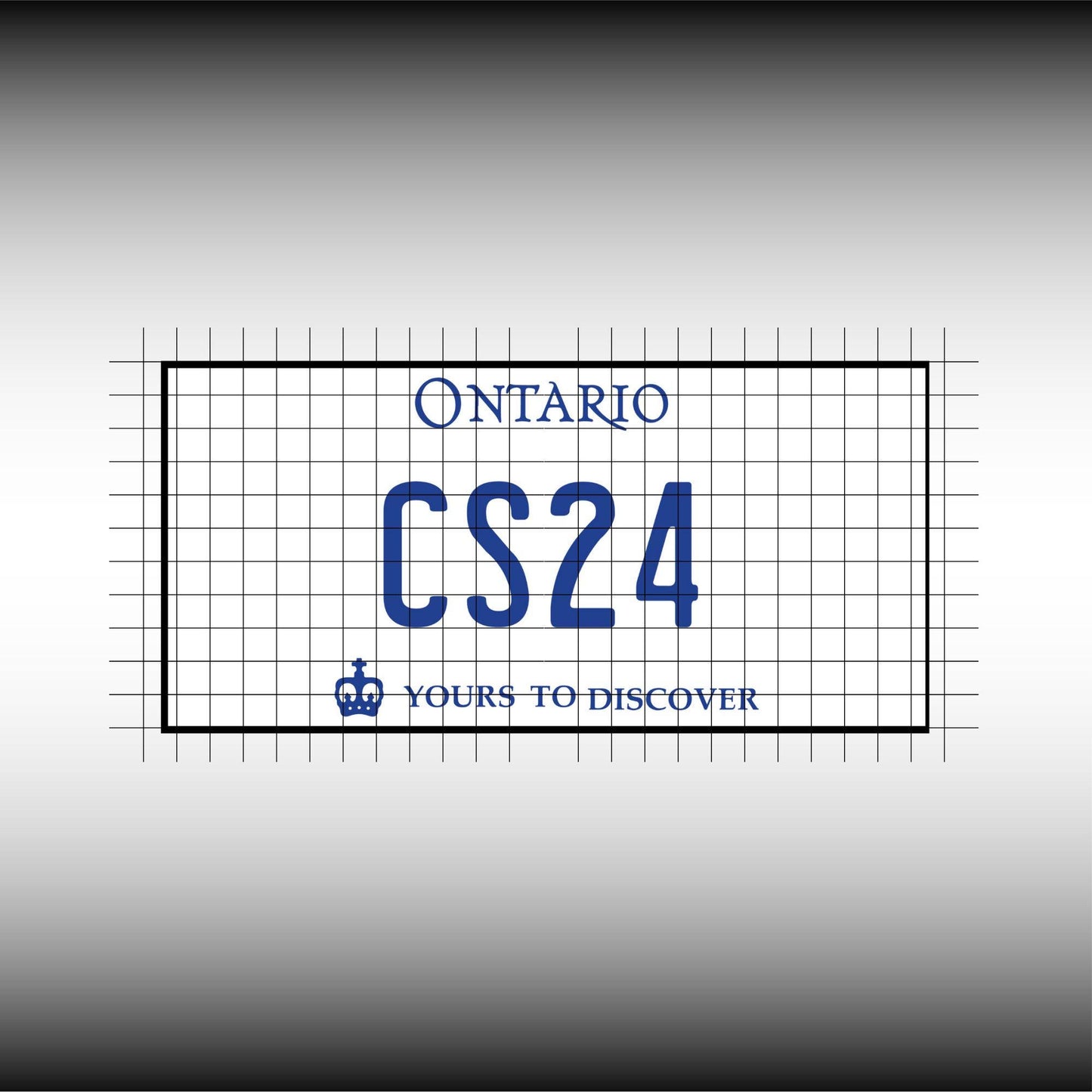 Ontario ON Canada Blank License Plate Inspired Downloadable Printable High-Quality 300dpi Unique Project svg, Silhouette