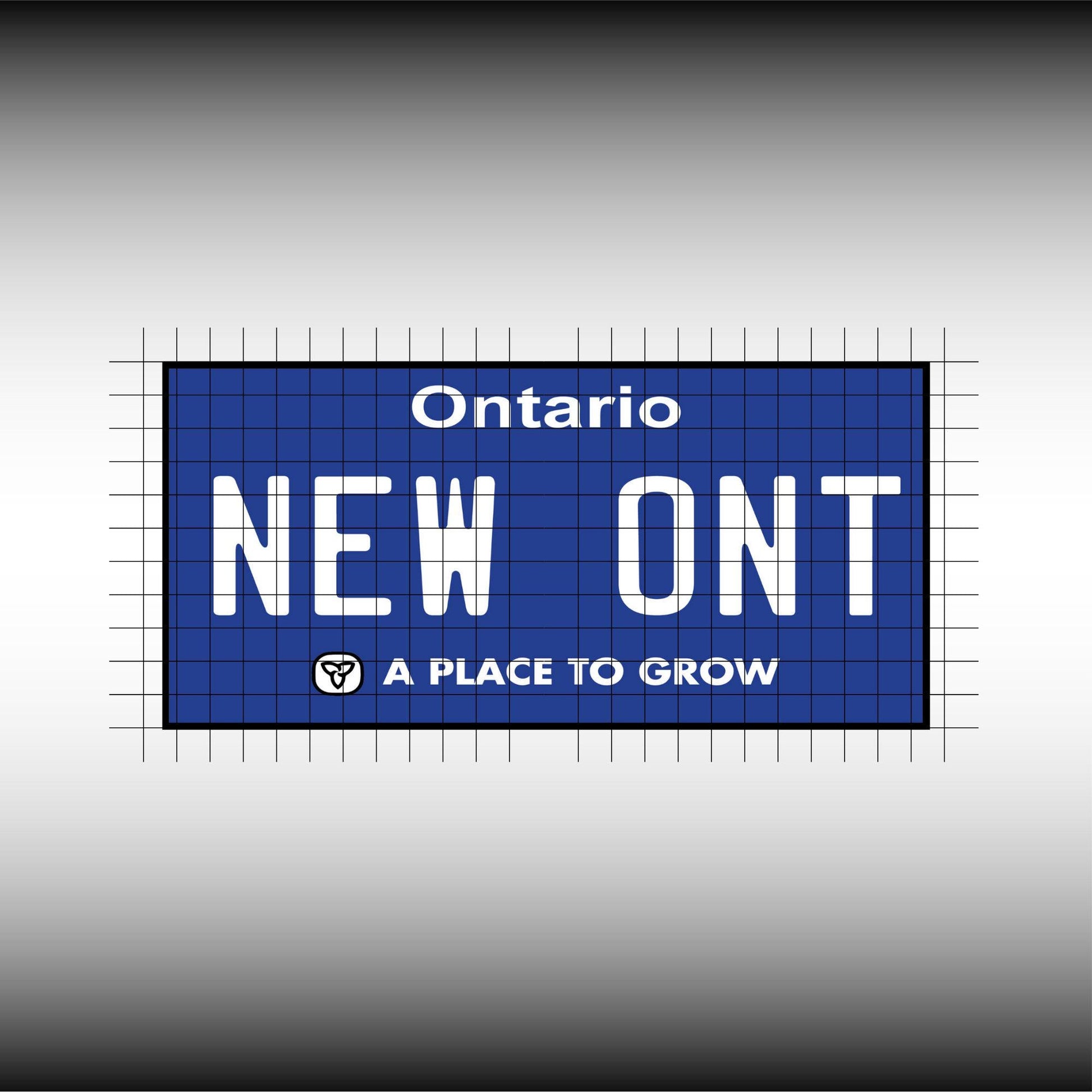 Ontario New ON Canada Blank License Plate Inspired Downloadable Printable High-Quality 300dpi Unique Project svg, Silhouette