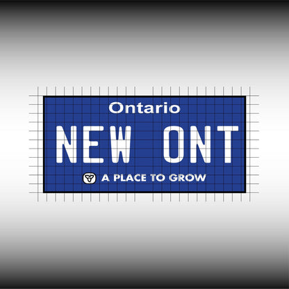 Ontario New ON Canada Blank License Plate Inspired Downloadable Printable High-Quality 300dpi Unique Project svg, Silhouette