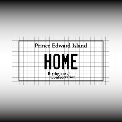 Prince Edward Island PE Canada Blank License Plate Inspired Downloadable Printable High-Quality 300dpi DIY Unique Project svg, Silhouette