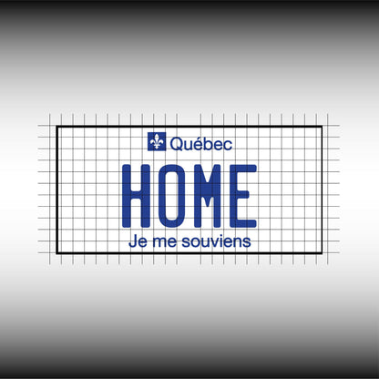 Quebec QC Canada Blank License Plate Inspired Downloadable Printable High-Quality 300dpi Unique Project svg, Silhouette