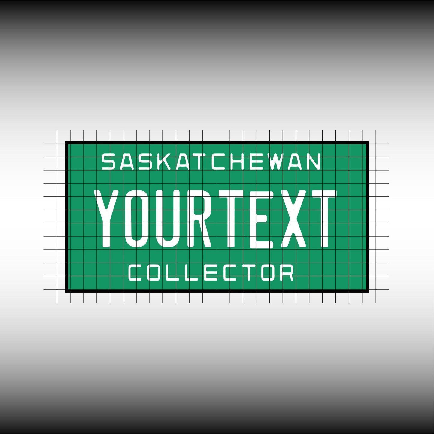 Saskatchewan Collectors Canada Blank License Plate File