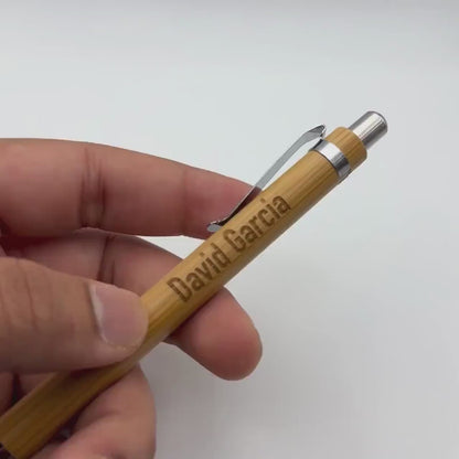 Wooden engraved pen